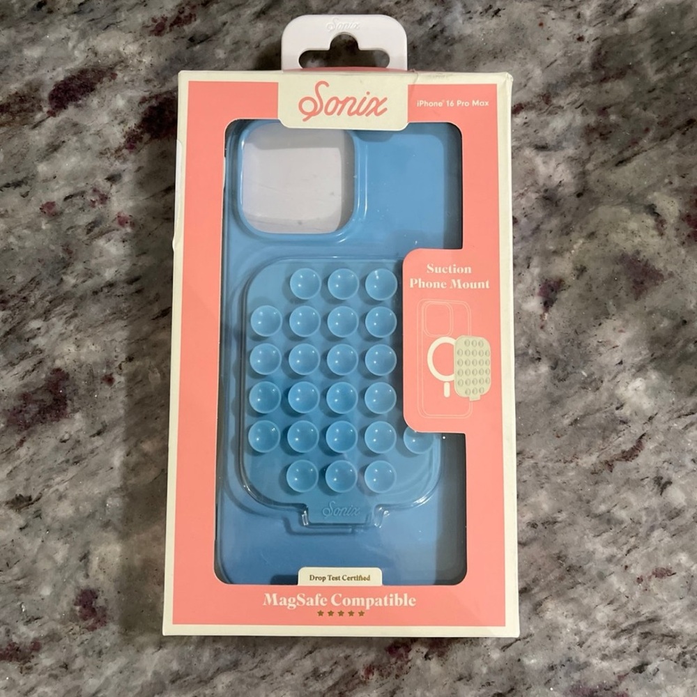 Sonix Light Blue iPhone 16 Pro Max Case with Suction Mount